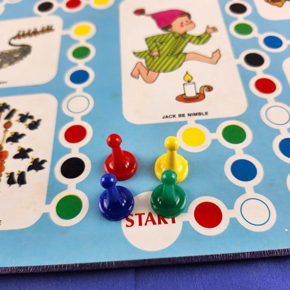 Vintage The Mother Goose Game‎ (1971) by Cadaco *Complete*